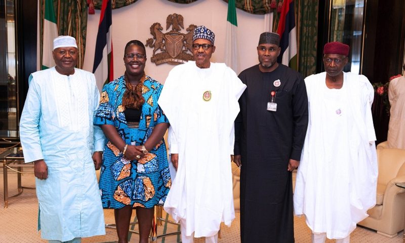 PRESIDENT BUHARI RECEIVES LIBERIA PRESIDENT SPECIAL ENVOY. M