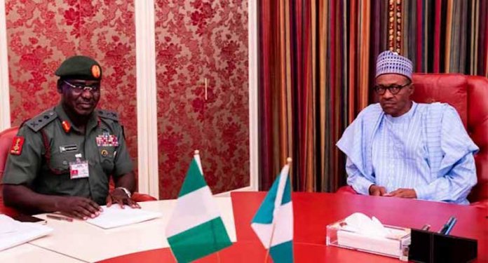 Insecurity Now under Control, Buratai Tells Buhari