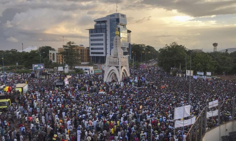 Thousands in Mali’s capital welcome president’s downfall