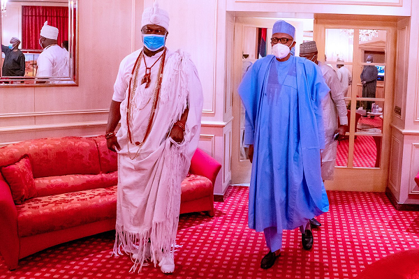 Makinde, Akeredolu, Ooni Meet Buhari on Insecurity