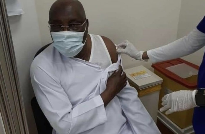 Atiku Takes Pfizer COVID-19 Vaccine