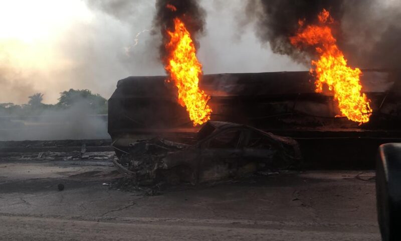 Many feared dead as petrol tanker explodes in Lagos