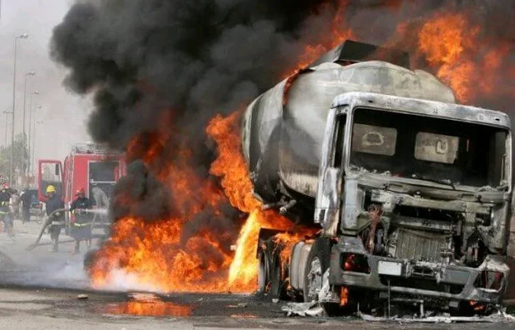 Petrol tanker bursts into flame at Ilorin filling station