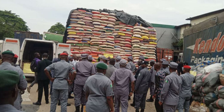 Customs intercepts 4 trucks of food items in Kano