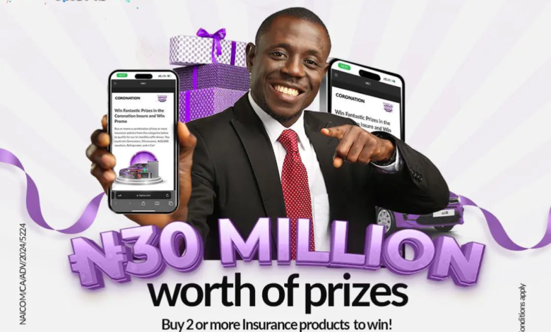 Coronation Insurance Unveils ‘Insure And Win’ Promo, Offers N30m Worth Of Prizes