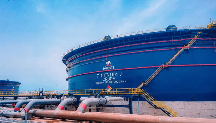Dangote Refinery gets 146,000 metric tonnes of oil from global market
